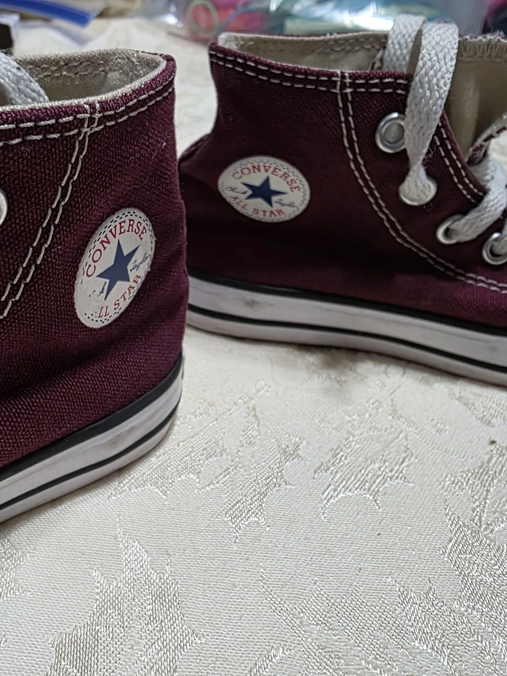 Converse Kids Burgundy High-Top Sneakers